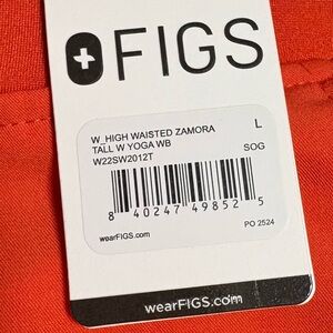 Figs Zamora Pants in Bright Orange